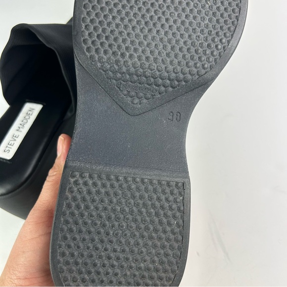 Steven madden slinky30 platform sandals size 38 black made in Italy - Picture 11 of 16